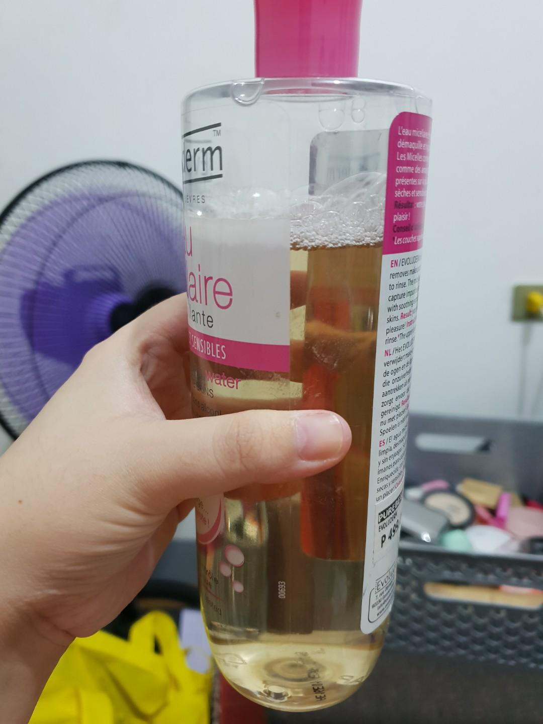 Evoluderm Micellar Water 500ml - 80% Full, Beauty & Personal Care, Face ...