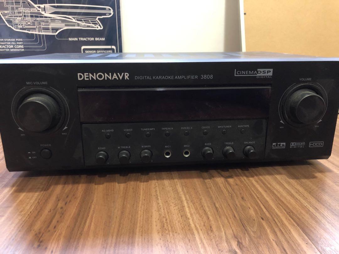 Faulty Denon AVR Digital Karaoke Amplifier 3808, Audio, Soundbars