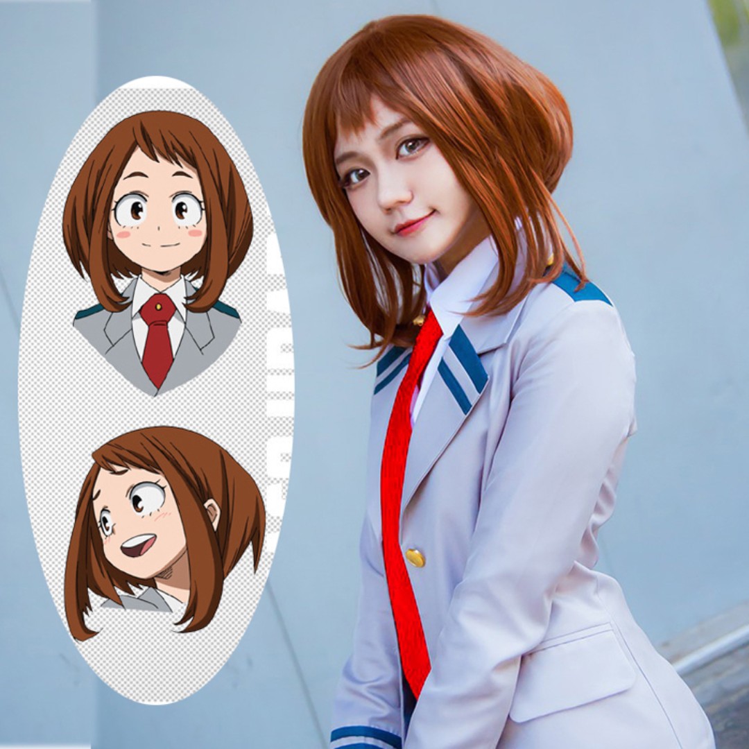 Free Delivery Anime My Hero Academia Uraraka Ochako Short Brown