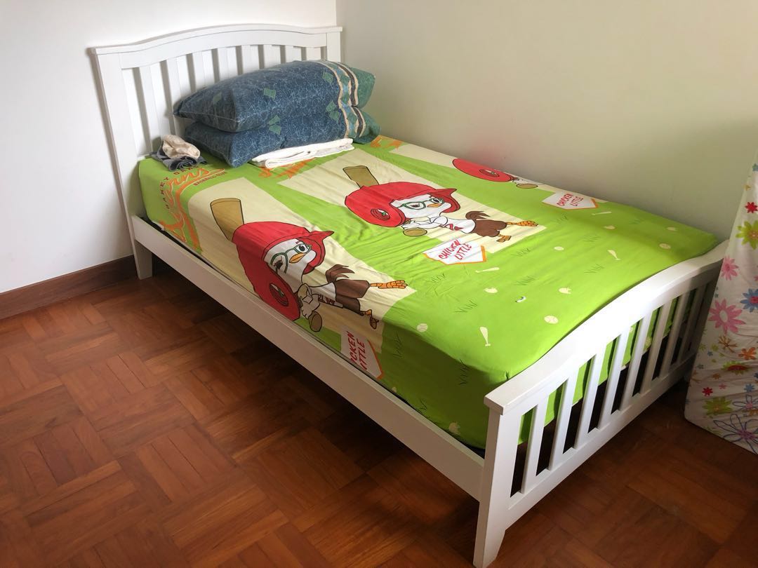 Harvey Norman Australian made Super single bed , Furniture, Beds