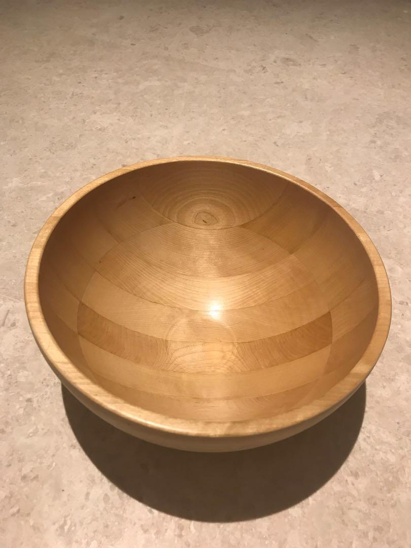 Ikea Wooden Salad Bowl, Furniture & Home Living, Kitchenware