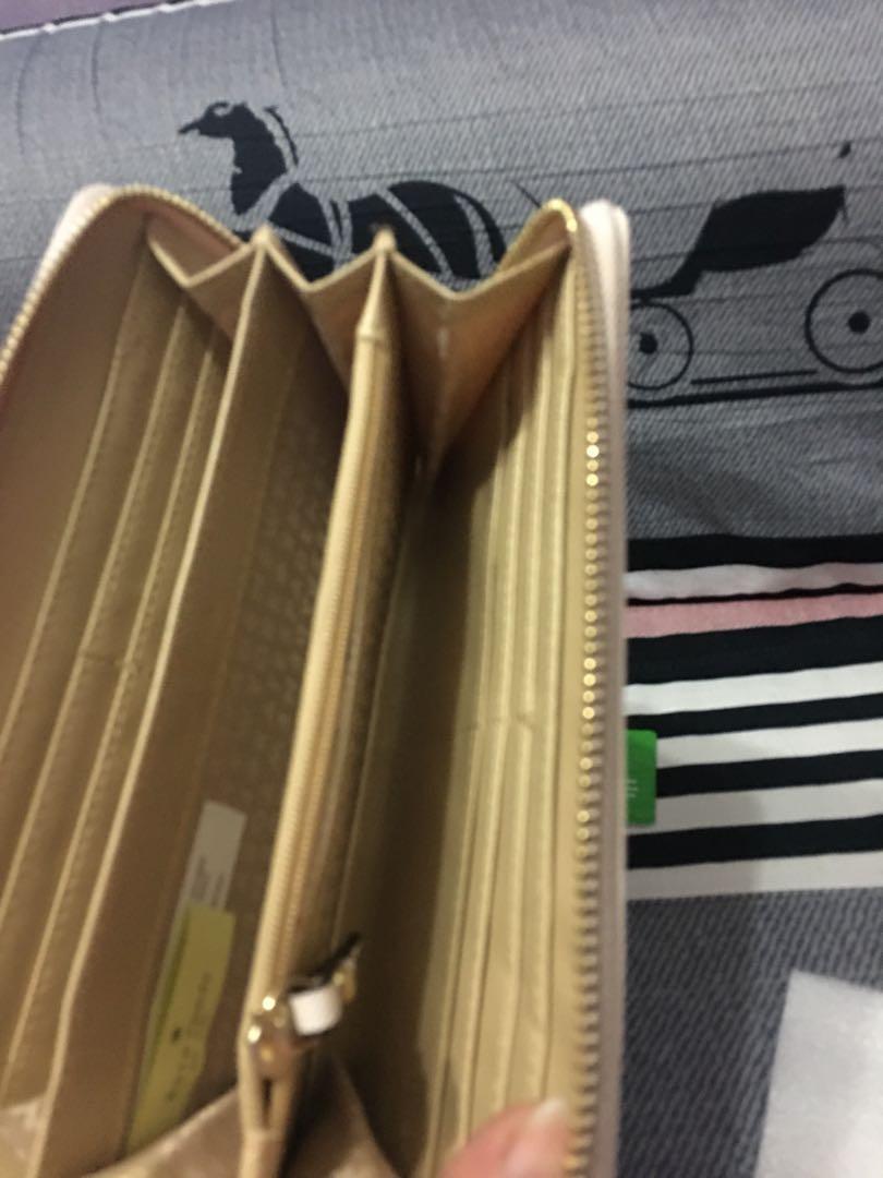 Kate Spade Wallet with ykk zipper Authentic overrun, Women's Fashion