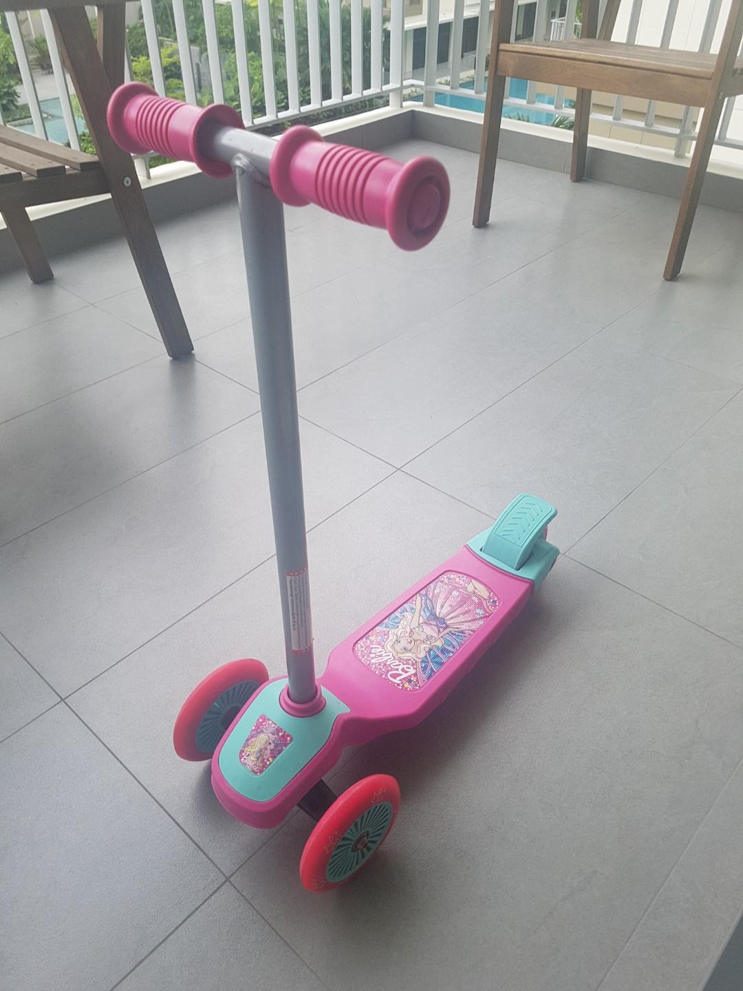 barbie kids scooter