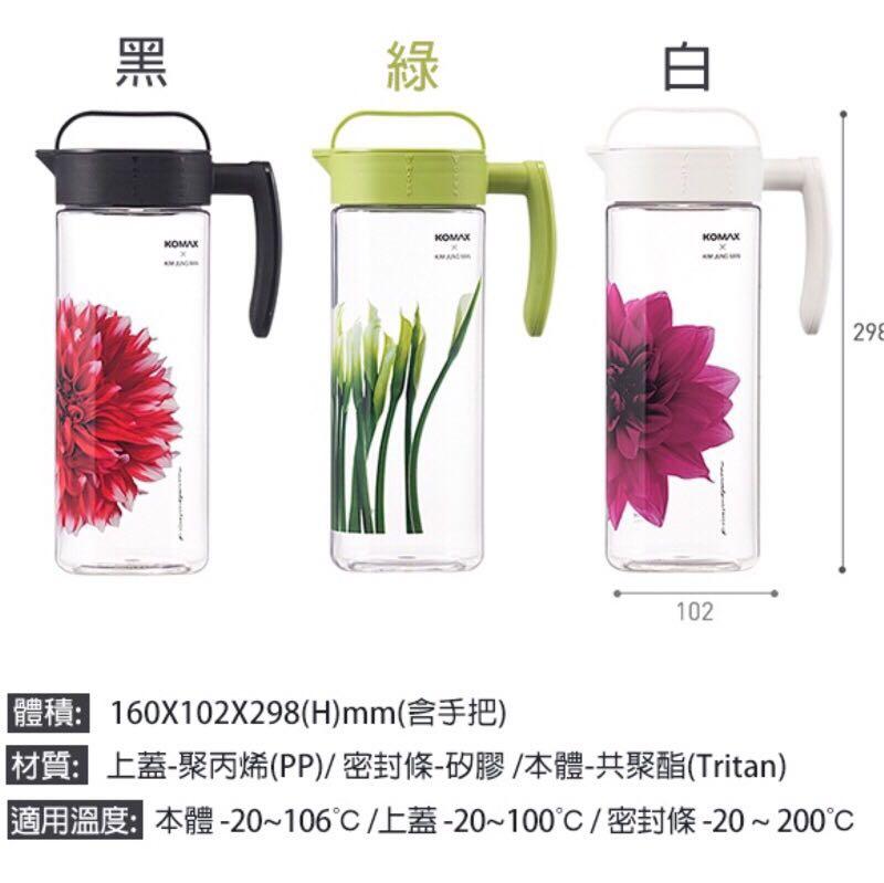 韓國komax x kim jung man 聯名款 2 0l 冷水壺 水瓶 防漏