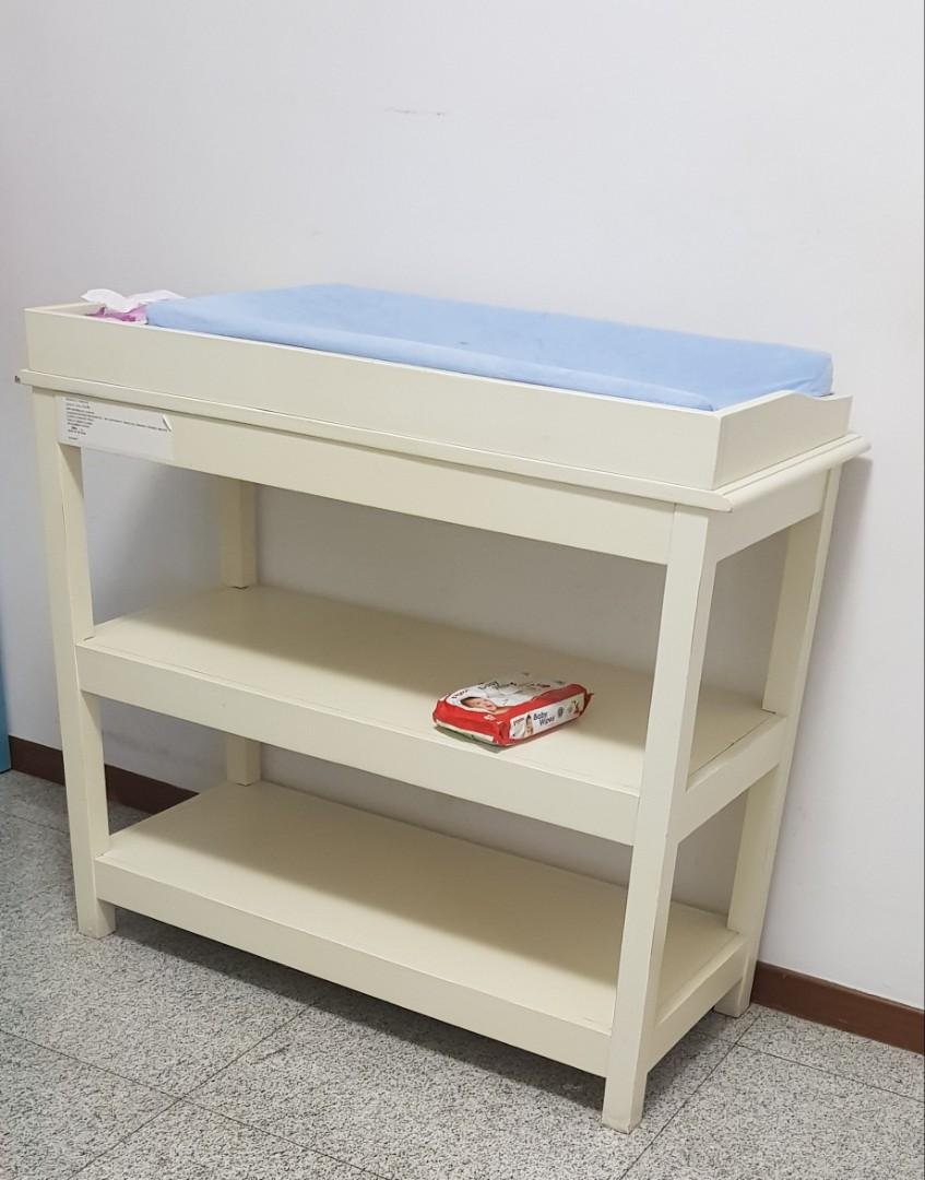 Large baby diaper changing table solid wood, Babies & Kids, Nursing