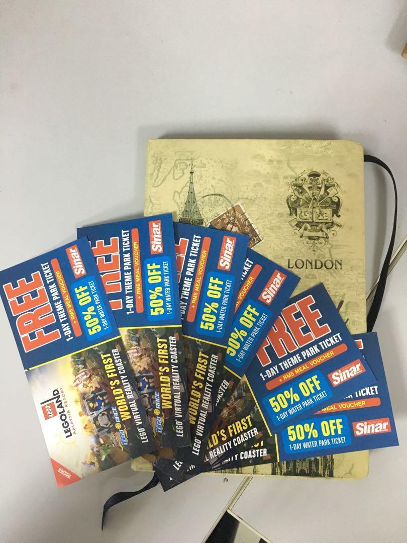 Legoland Voucher, Tickets &amp; Vouchers, Vouchers on Carousell