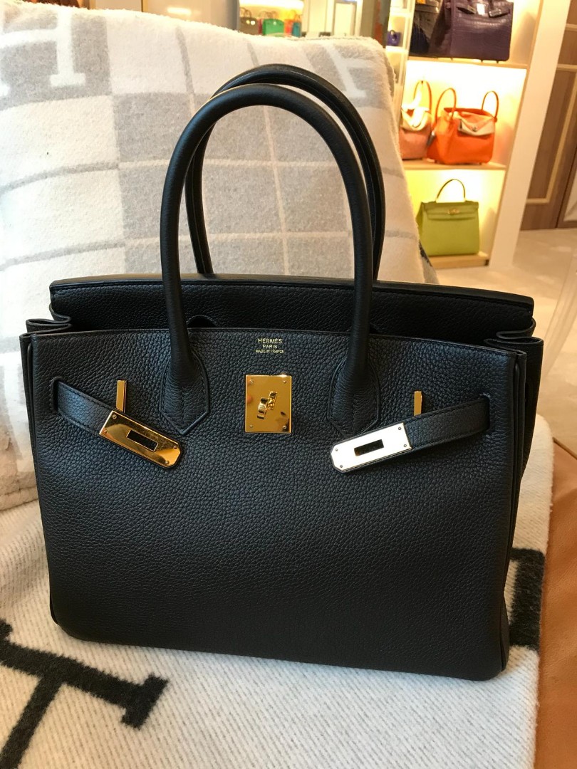 🔥Most Wanted🔥Hermes Birkin 30 Blue Lin GHW Togo #R, Luxury on Carousell