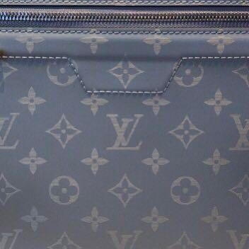 Louis Vuitton Grey Titanium Canvas and Leather Cosmos ID Holder