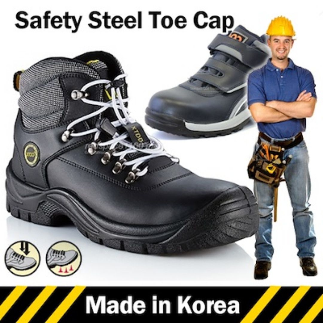 velcro steel toe cap shoes