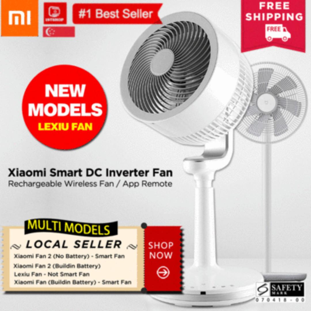 Make 80 Xiaomi Fan 2 Xiaomi Smart Dc Inverter Fan Rechargeable Wireless Fan App Remote Electronics Others On Carousell