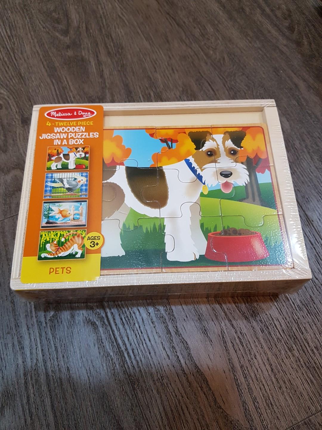 melissa & doug jigsaw puzzles in a box