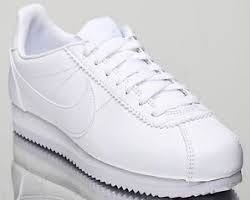 All white nike cortez womens top
