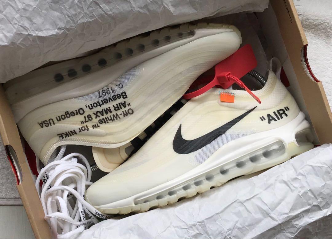 Ægte ankomst ske Off-White x Nike Air Max 97, Men's Fashion, Footwear, Sneakers on Carousell