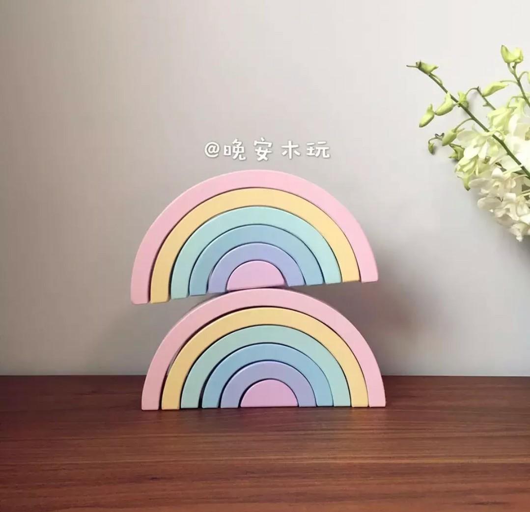 rainbow toy wooden