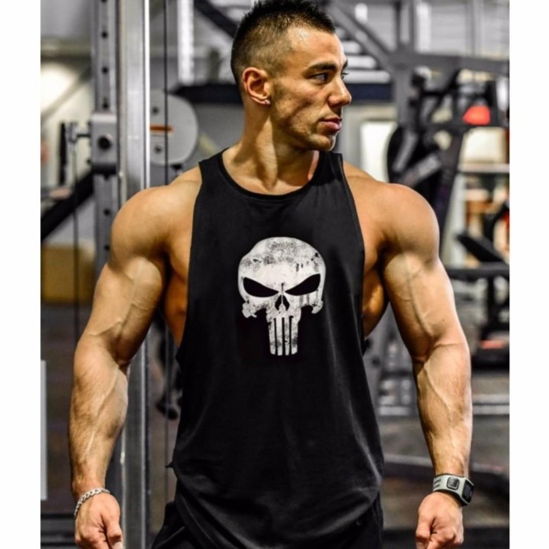 Punisher Gym Wear Singlet Men S Fashion Clothes Tops On