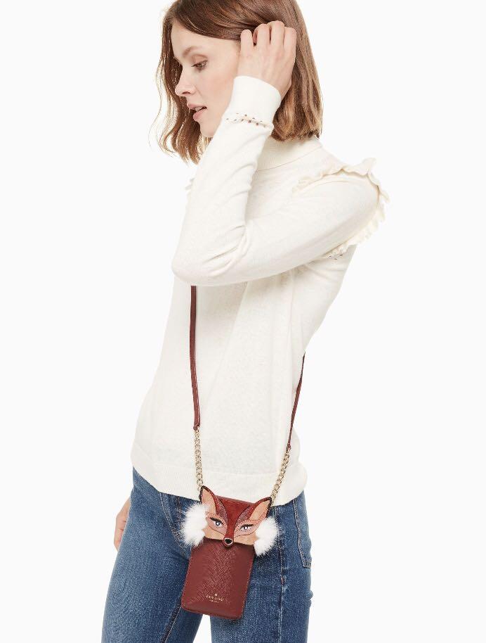 Kate spade store fox phone crossbody