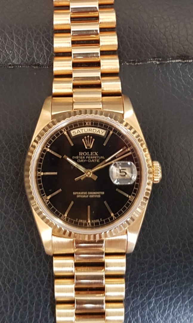 Rolex 18238 on sale black dial