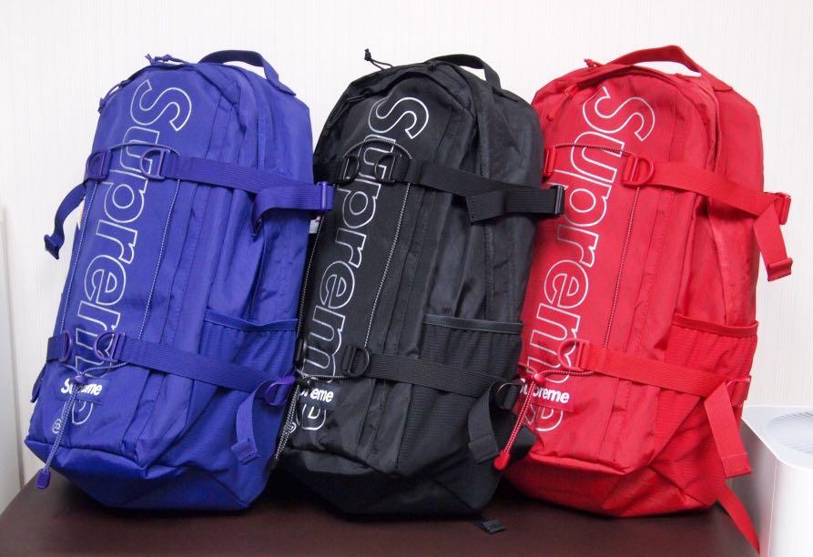 Supreme 45th Backpack 18 FW, 男裝, 袋, 背包- Carousell