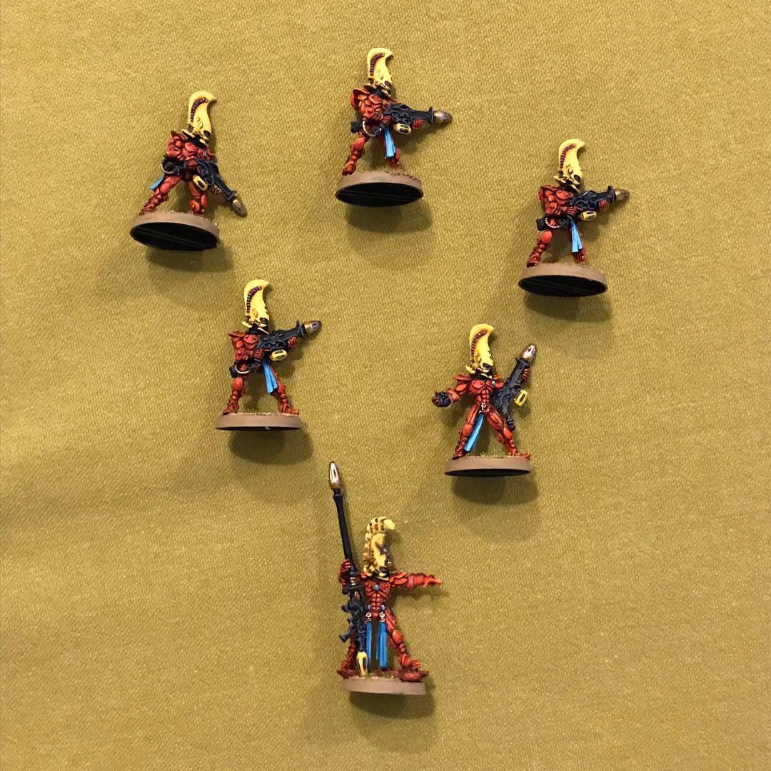 Warhammer 40k Eldar Fire Dragons Squad Painted Models Toys