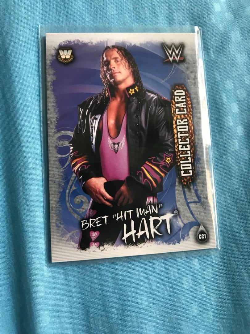Cc1-Bret Hart-Collector Card-WWE Slam Attax-Live 