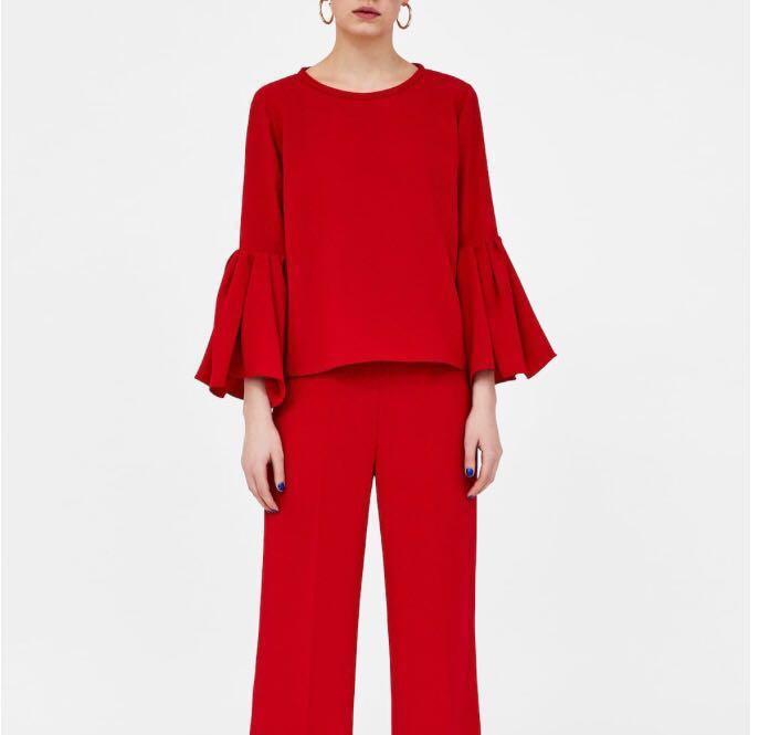 Long red blouse Clearance