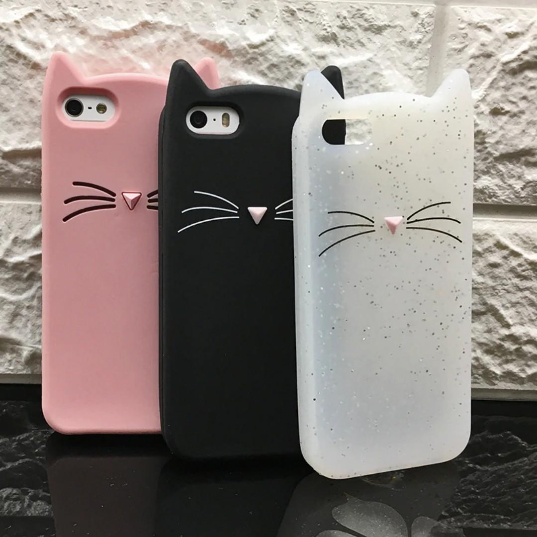 3d Cute Cat Silicone Phone Cases Mobile Phones Tablets