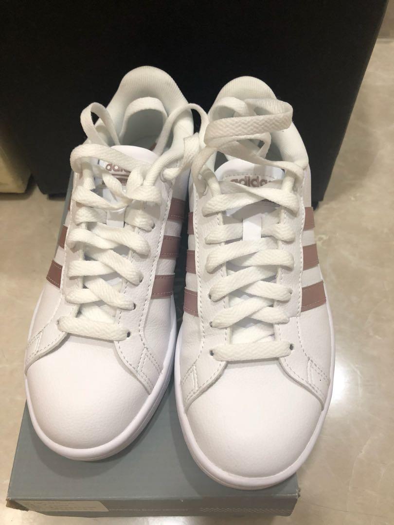 adidas cloudfoam white rose gold