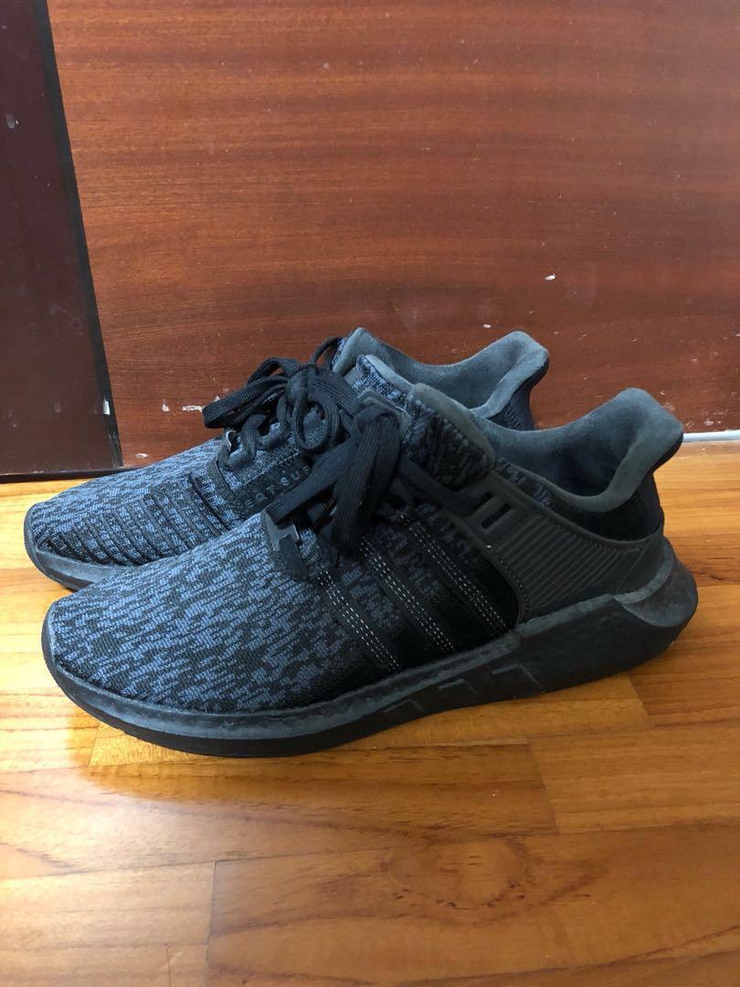 all black adidas eqt men's