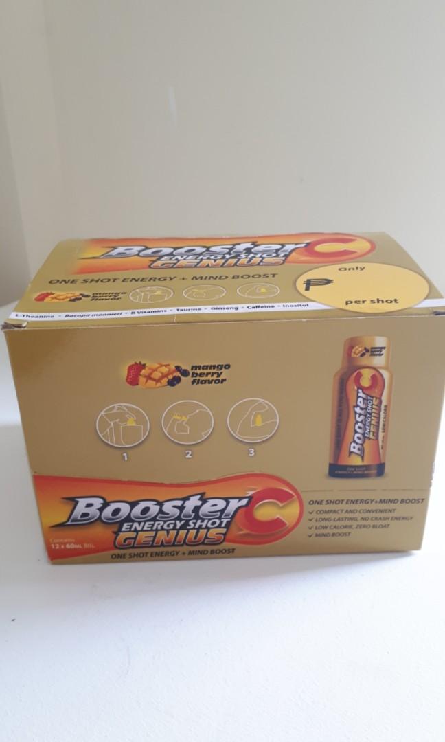 Booster C Genius Energy Shot, Health & Nutrition, Health Supplements