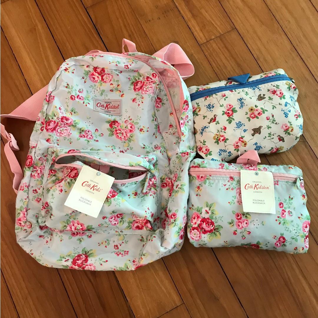 BRAND NEW Cath Kidston foldable Backpack Rucksack