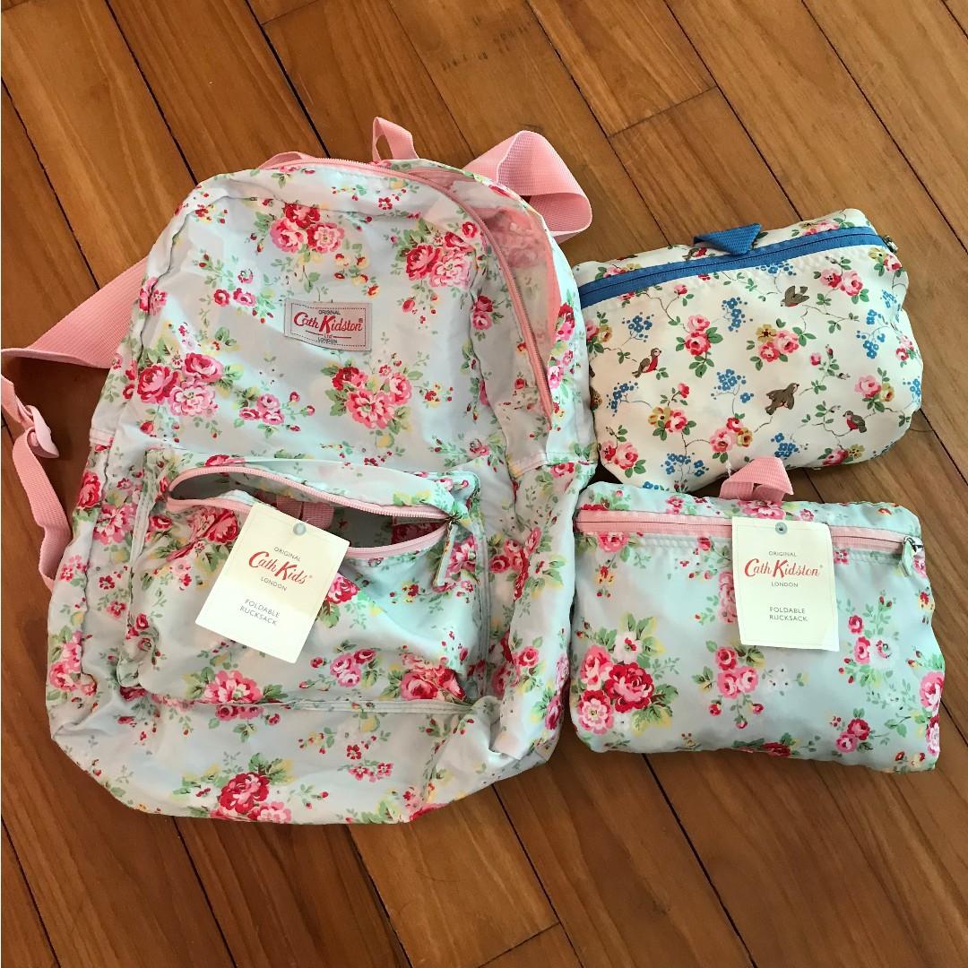 cath kidston folding backpack