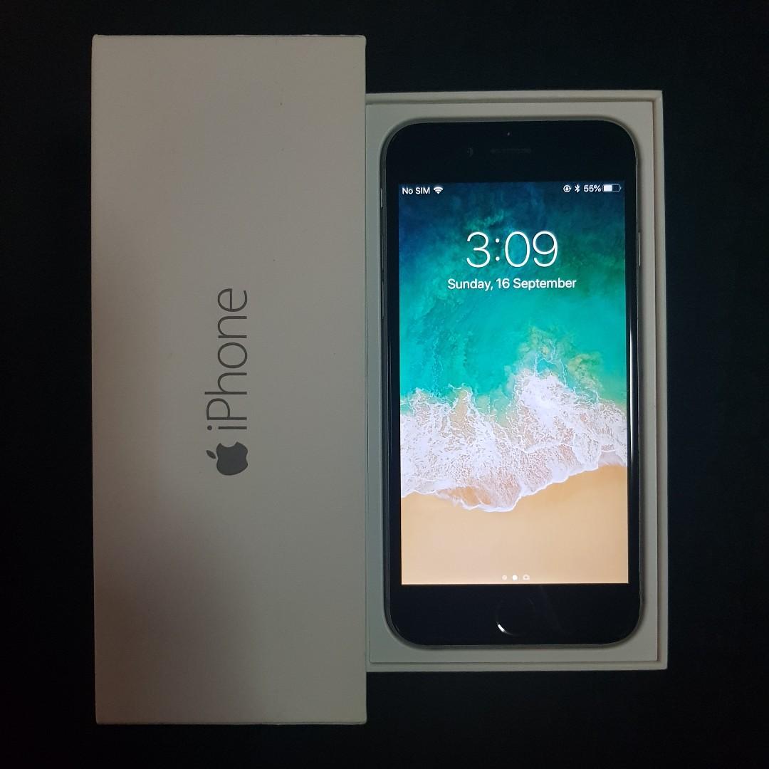 Brand New Condition Iphone 6 64gb Space Grey Full Set In Box