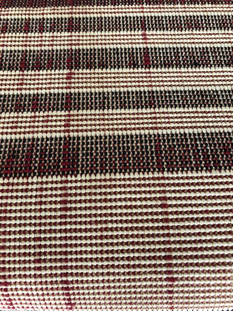 Black And White Striped Wool Carpet - Carpet Vidalondon