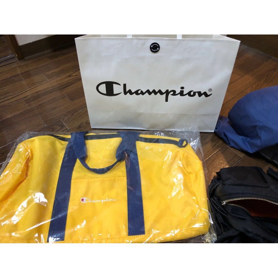 yellow champion bag