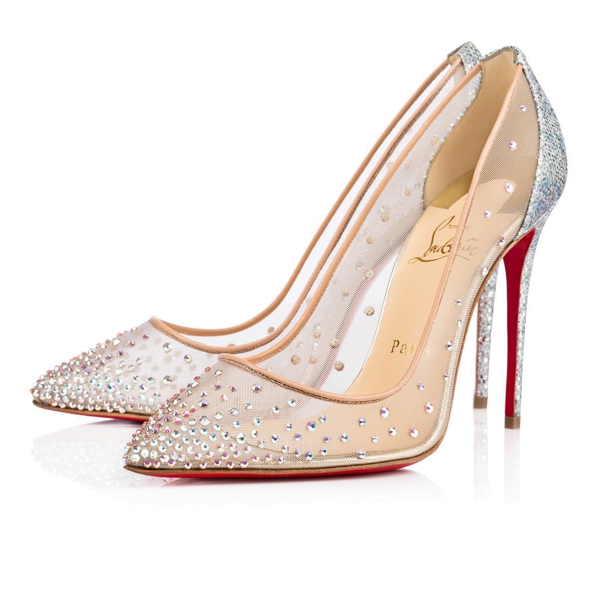 louboutin heels with crystals