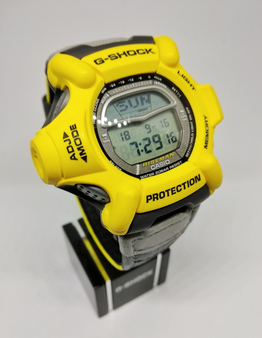 G SHOCK Vintage DW 9100 Riseman Yellow