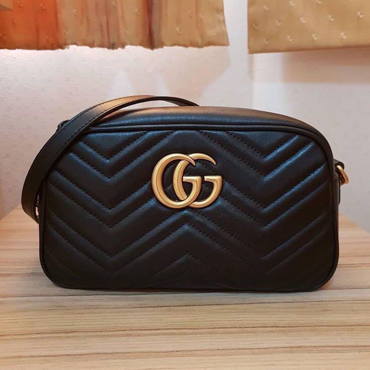 Gucci Marmont GG Matelasse Camera Bag 
