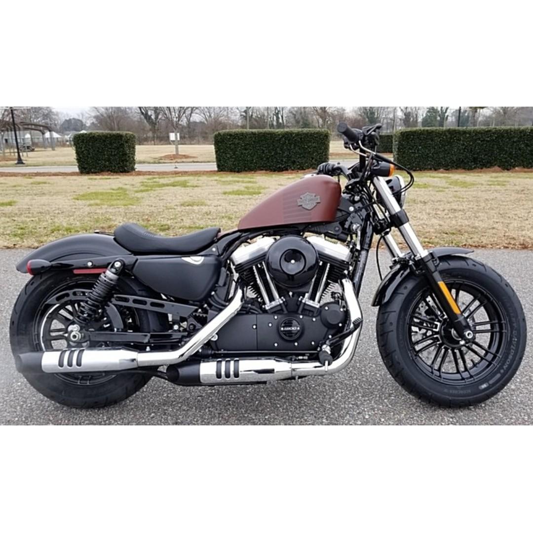 Amortisseur Arrière 302mm Pour Harley Sportster Forty-Eight 48 (2010-2020) - Noir - Neuf Craftride