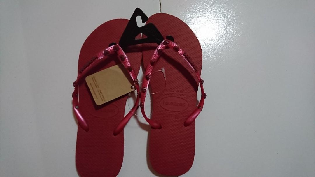 Havaianas Slim Hardware Red Slippers 
