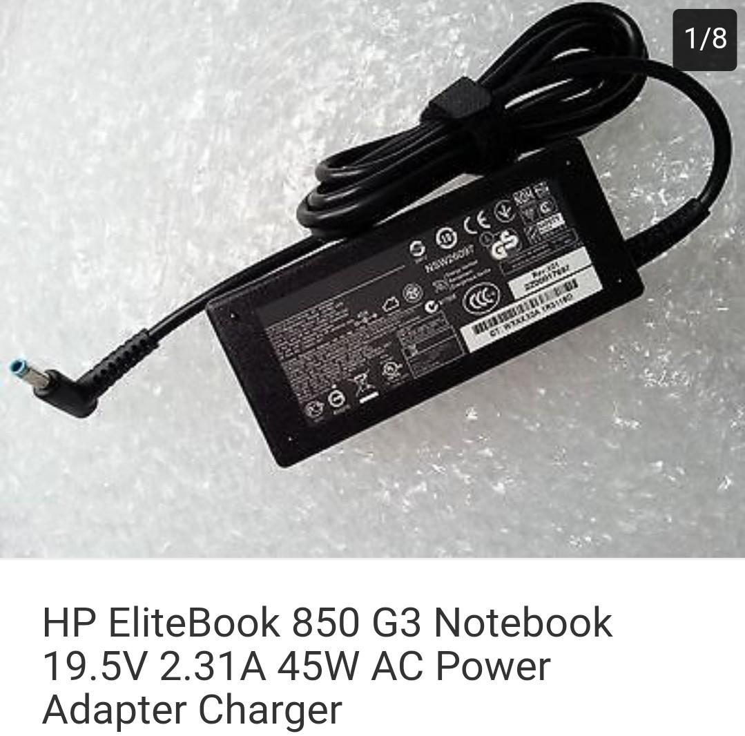Hp Elitebook 850 G3 Notebook 19 5v 2 31a 45w Ac Power Adapter Charger Electronics Computers Others On Carousell