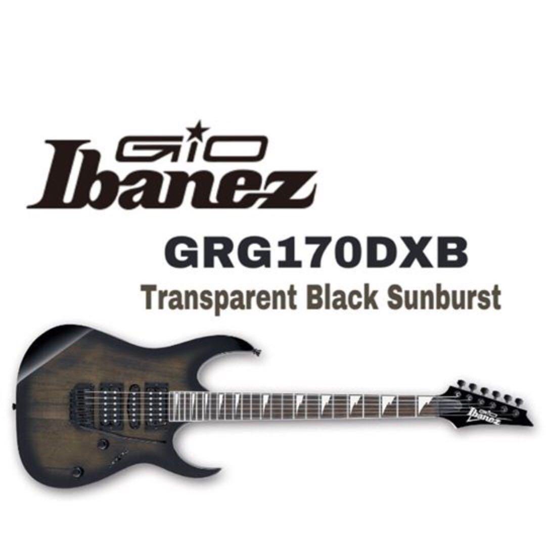 Ibanez Gio Grg170dxb Electric Guitar Transparent Black Sunburst
