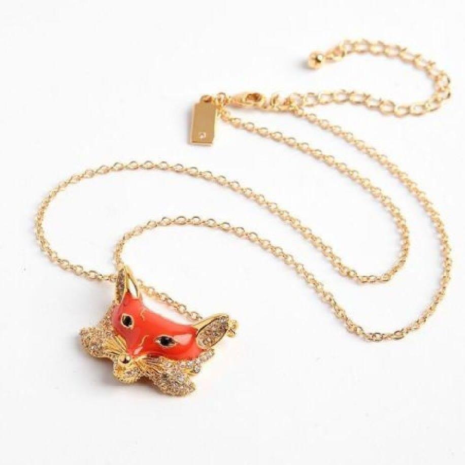 Kate spade top fox necklace