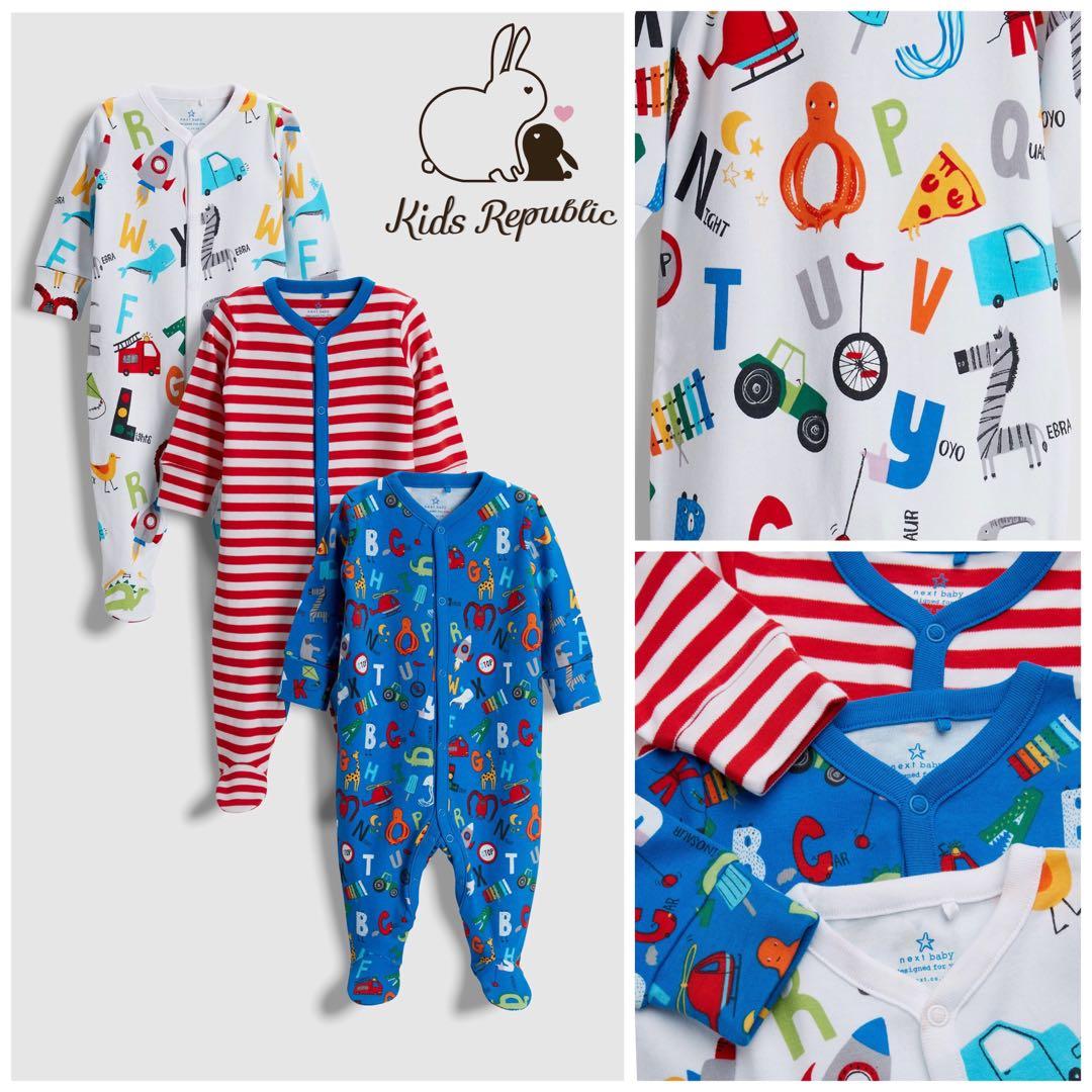 alphabet sleepsuit