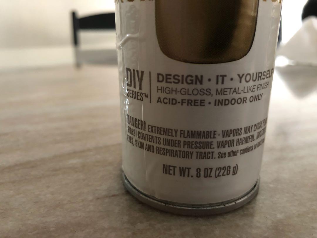 KRYLON Foil Metallic Gold Spray Paint, Hobbies & Toys, Stationery & Craft, Craft Supplies