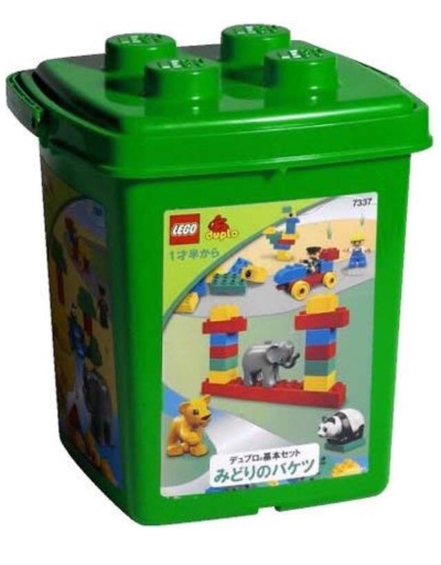 Lego Duplo 7337 Green Bucket, Hobbies & Toys, Toys & Games on Carousell