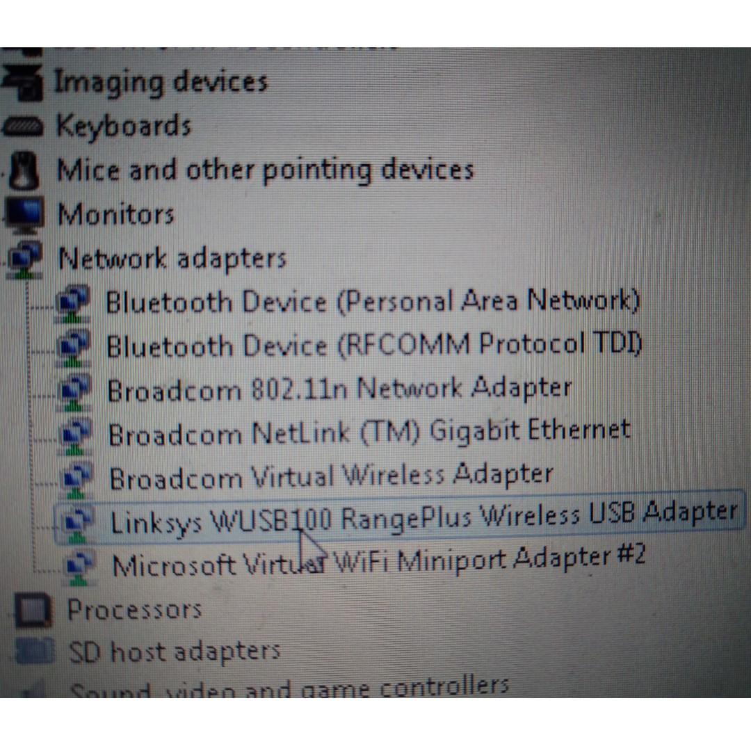 Cisco Linksys Rangeplus Wireless WiFi WUSB100 USB Adapter WLAN, Computers & Tech, Parts