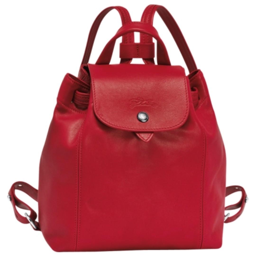 Longchamp le Pliage Cuir Backpack, Women's Fashion, Bags & Wallets, Purses  & Pouches on Carousell