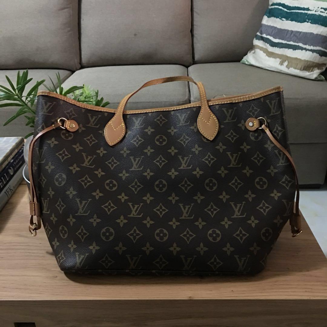 LV Neverfull Monogram MM with Date Code, Luxury, Bags & Wallets on Carousell