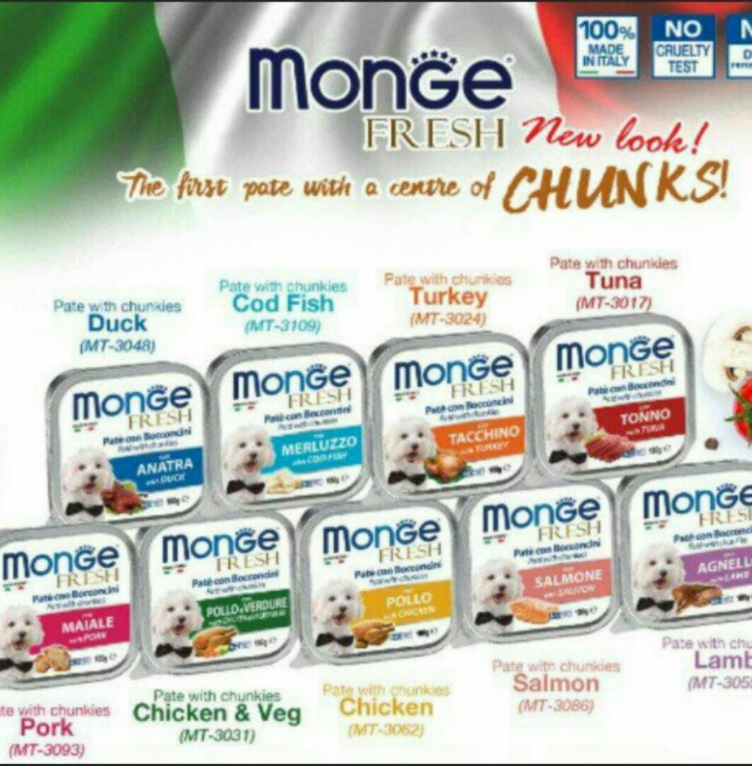 Monge Fresh Pet Supplies For Dogs Dog Food On Carousell