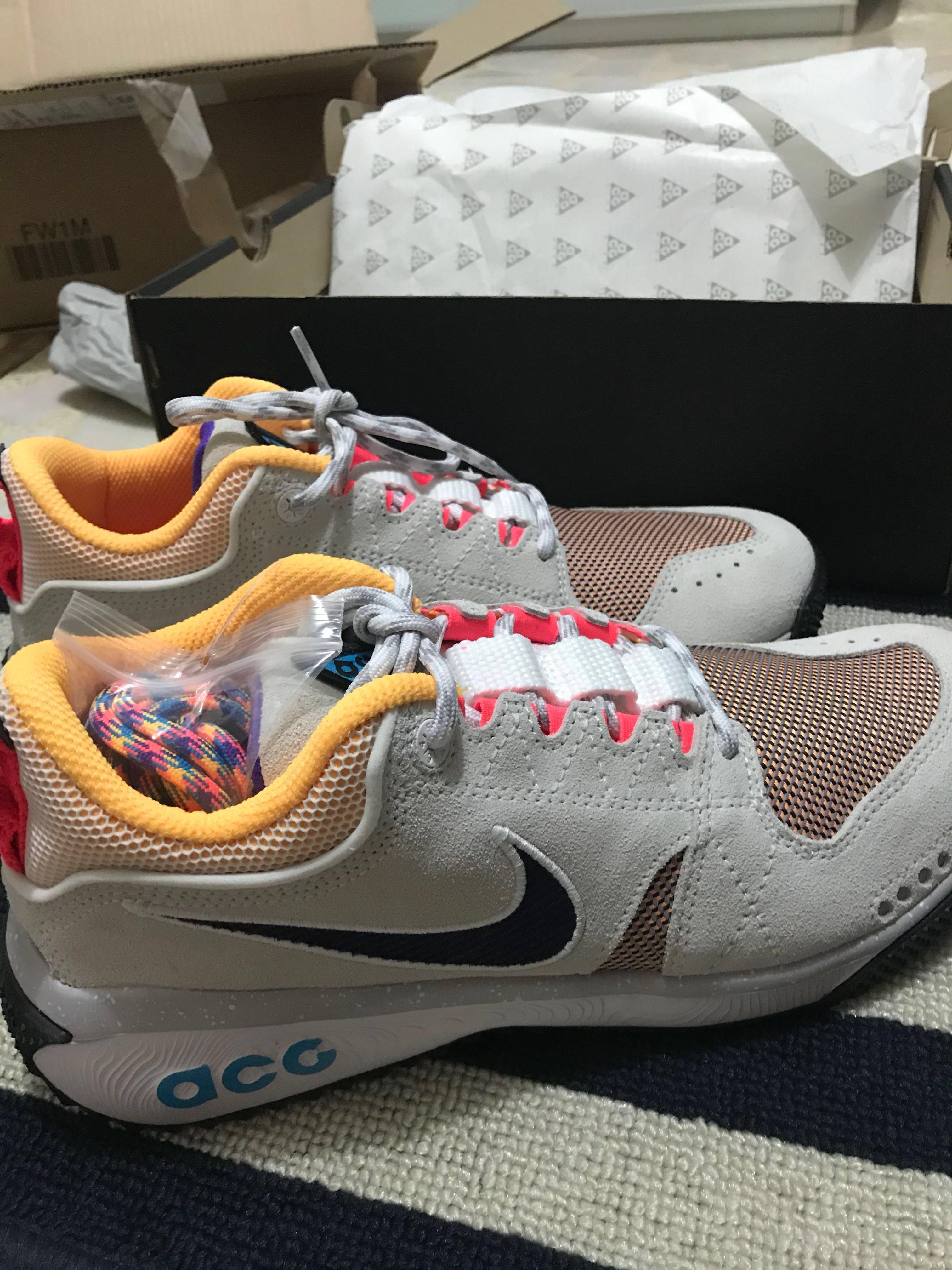 nike acg dog mountain summit white black laser orange